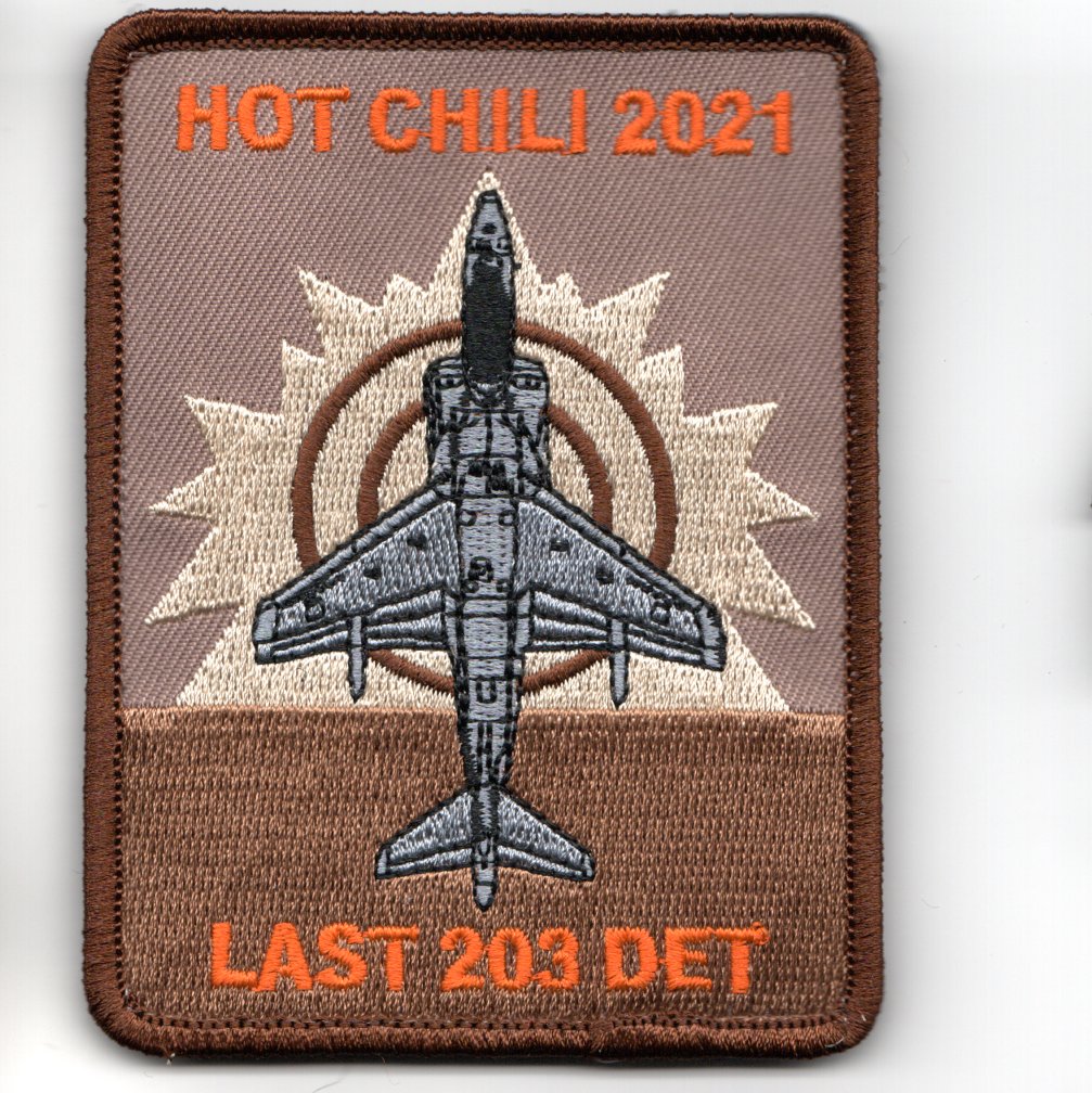 VMA(T)-203 'HOT CHILI 2021' Patch (Rect/Des)