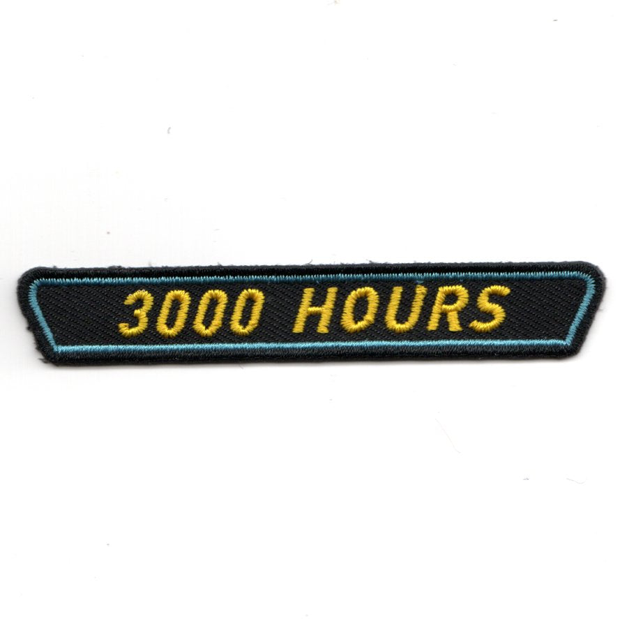 3000 HOURS Tab for BLACK TRIANGLE Patch