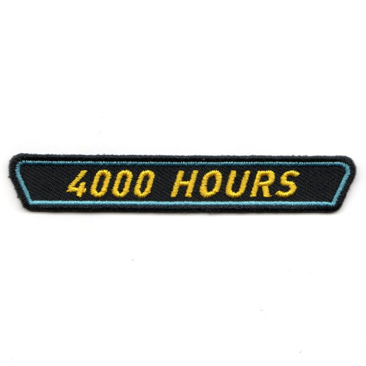 4000 HOURS Tab for BLACK TRIANGLE Patch