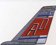 VF-101 F-14 Tomcat Tail Fin (Red/Gray/'NG')