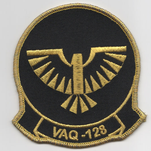 VAQ-128 Squadron Patch (Black/Gold)