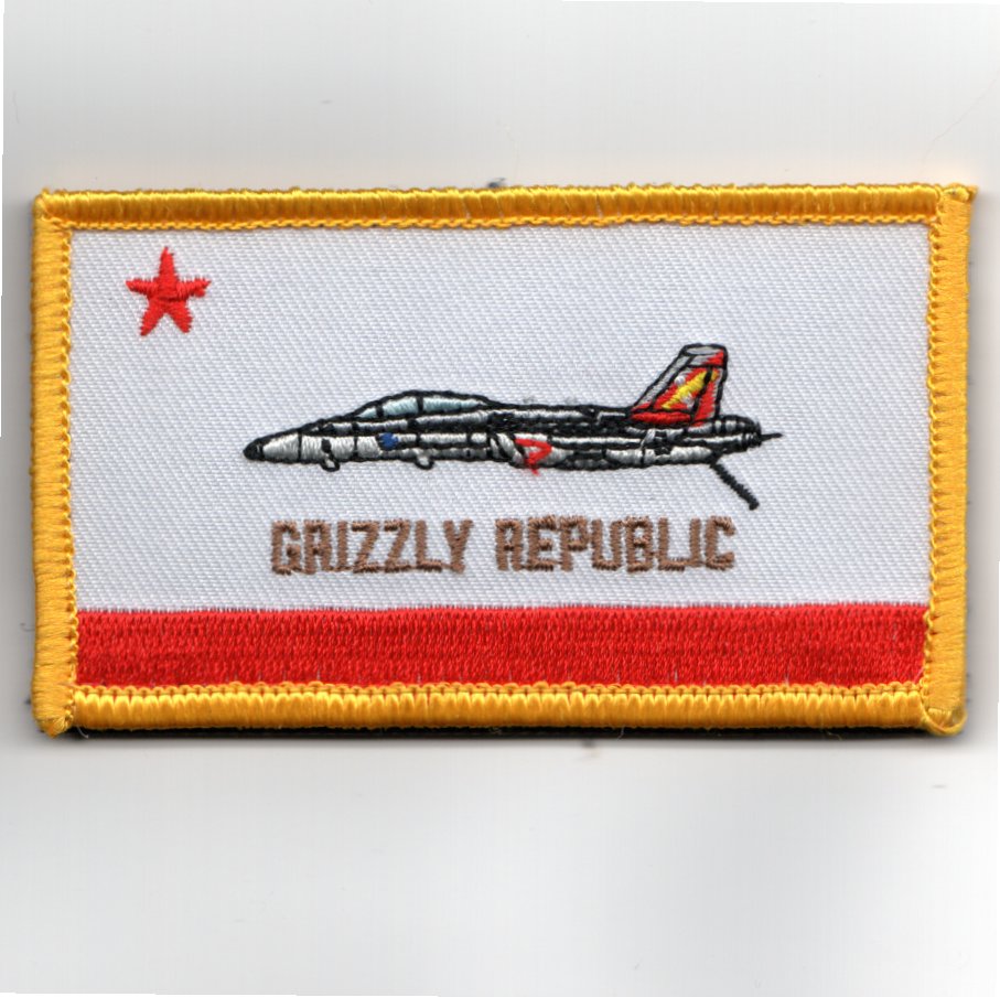 VAQ-129 'GRIZZLY REPUBLIC' CQ Det Flag