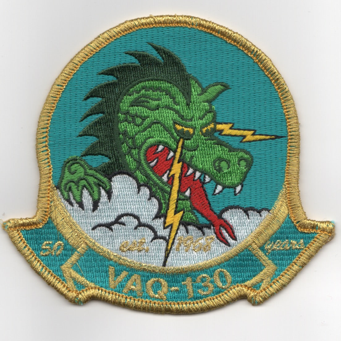 VAQ-130 '50th Anniv' (Gold Border)