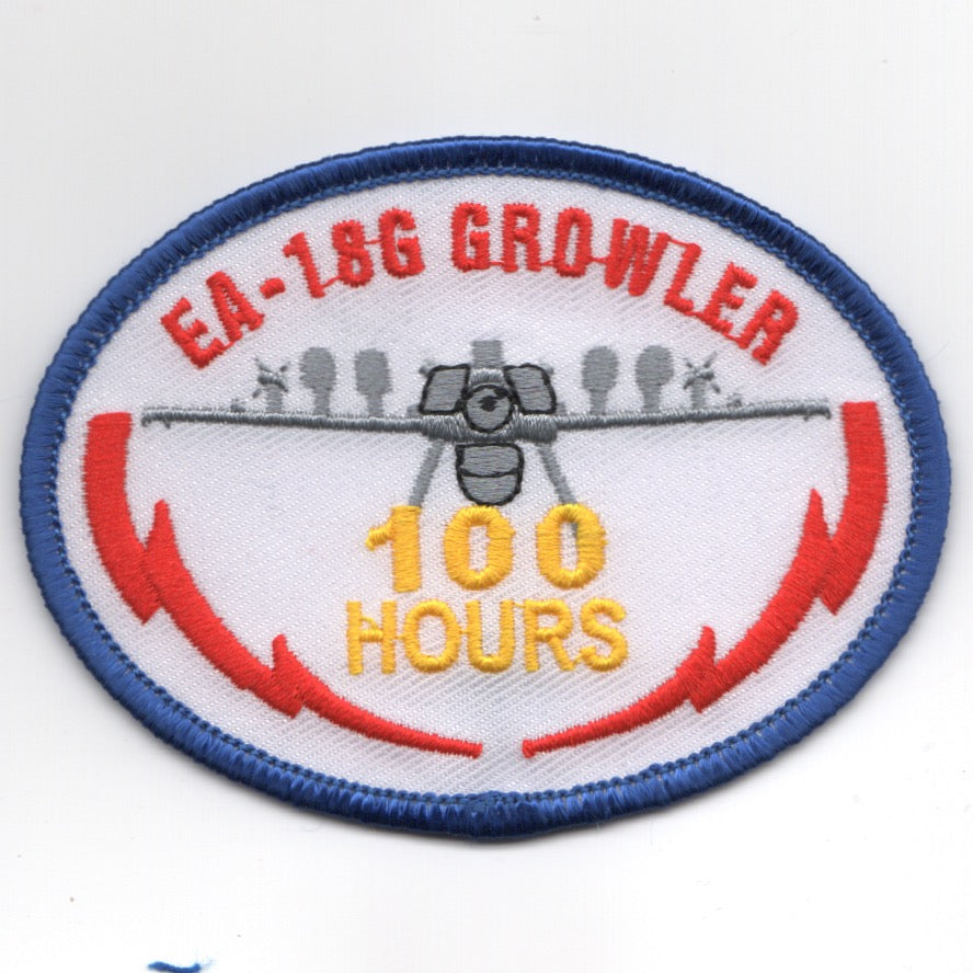 VAQ-131 EA-18G Growler '100 DRONE Hours' (Oval)