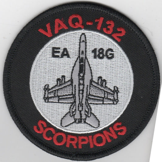 VAQ-132 A/C 'BULLET' Patch (B/W)