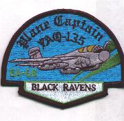 VAQ-135 Plane Captain Patch (1/2 Moon)