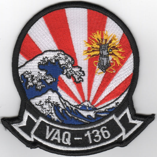 VAQ-136 Squadron Patch (Tidal Wave)