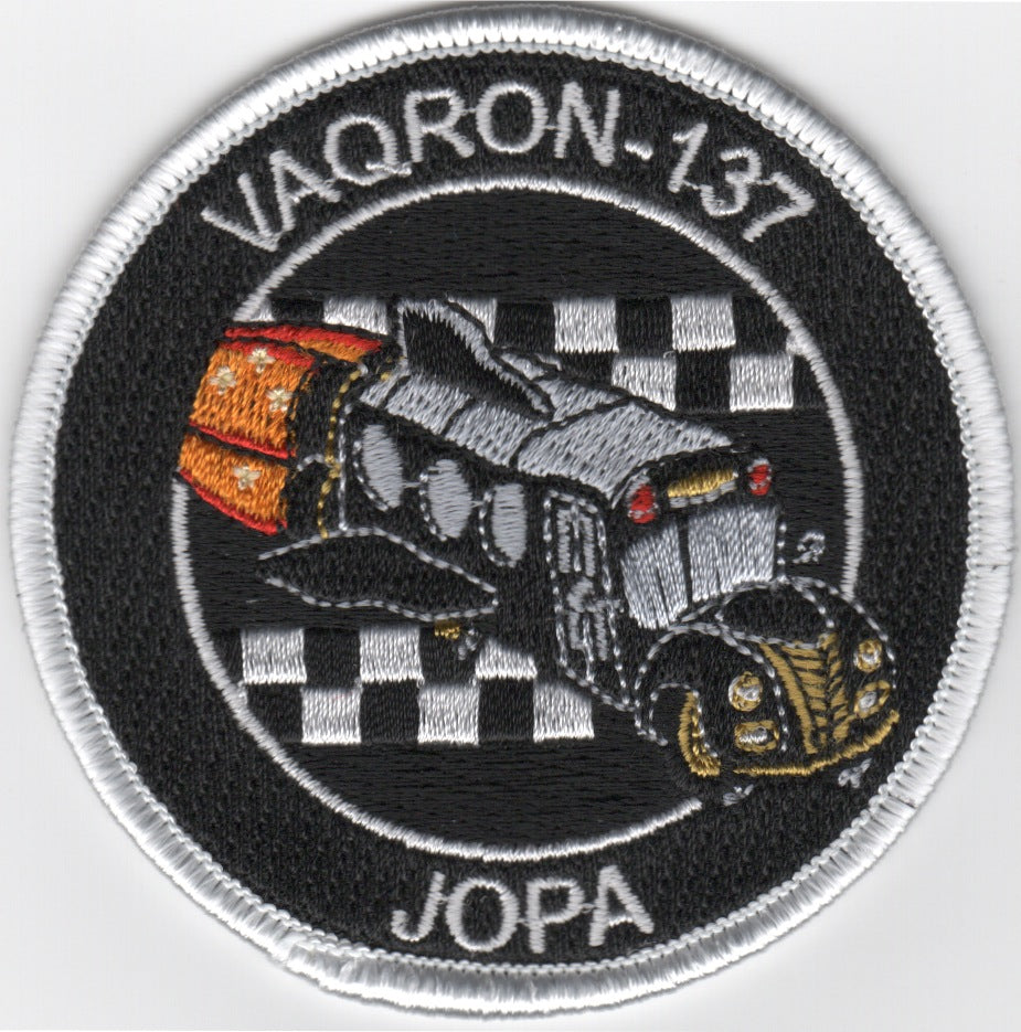 VAQ-137 'JOPA' Patch (Black/White Border)