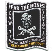 VF-103 "Fear the Bones"/USS COLE Patch
