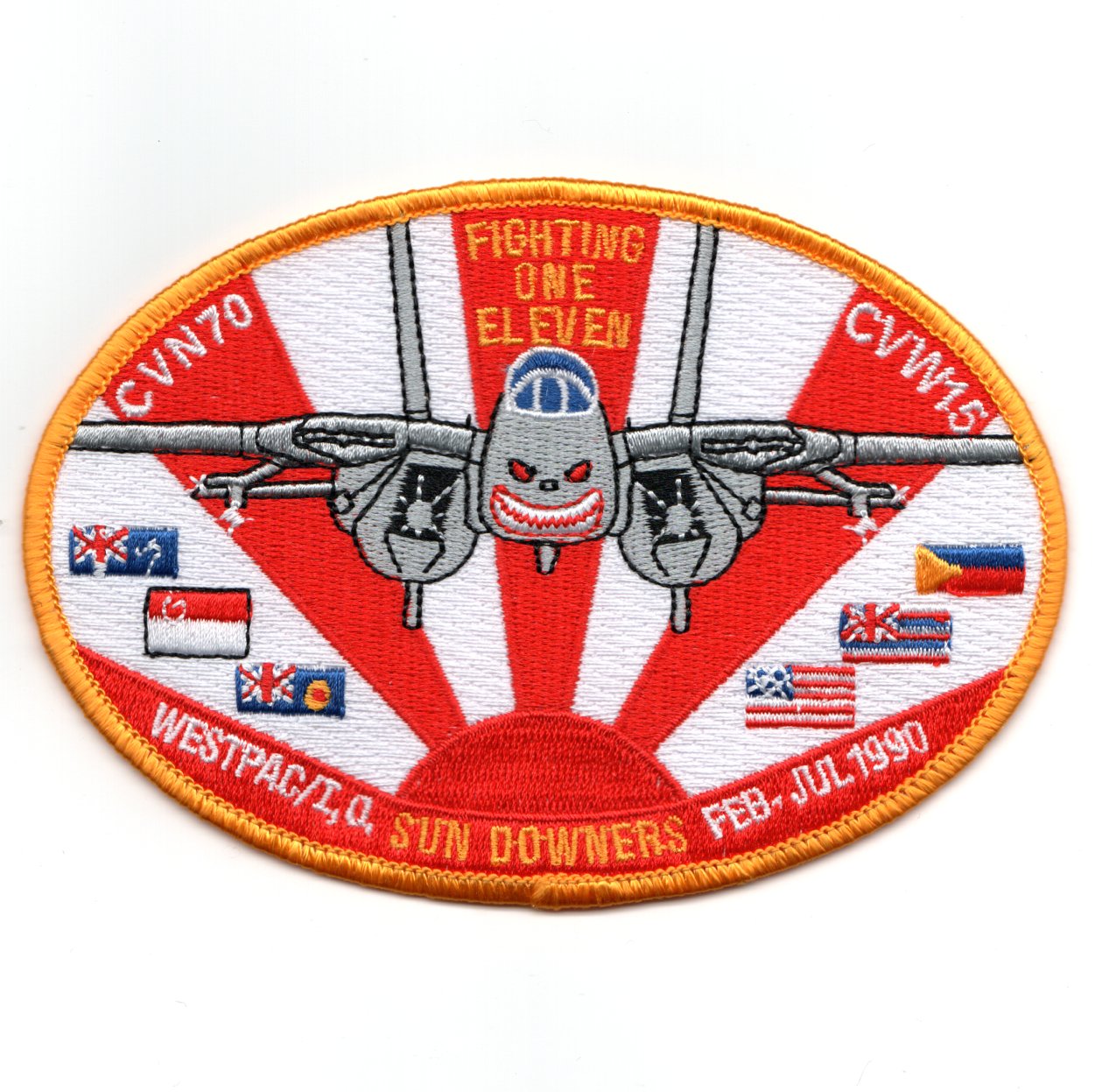 VF-111 1990 WESTPAC/I.O. Cruise (Oval/GRAY F-14)
