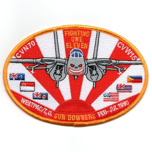VF-111 1990 WESTPAC/I.O. Cruise (Oval/GRAY F-14)