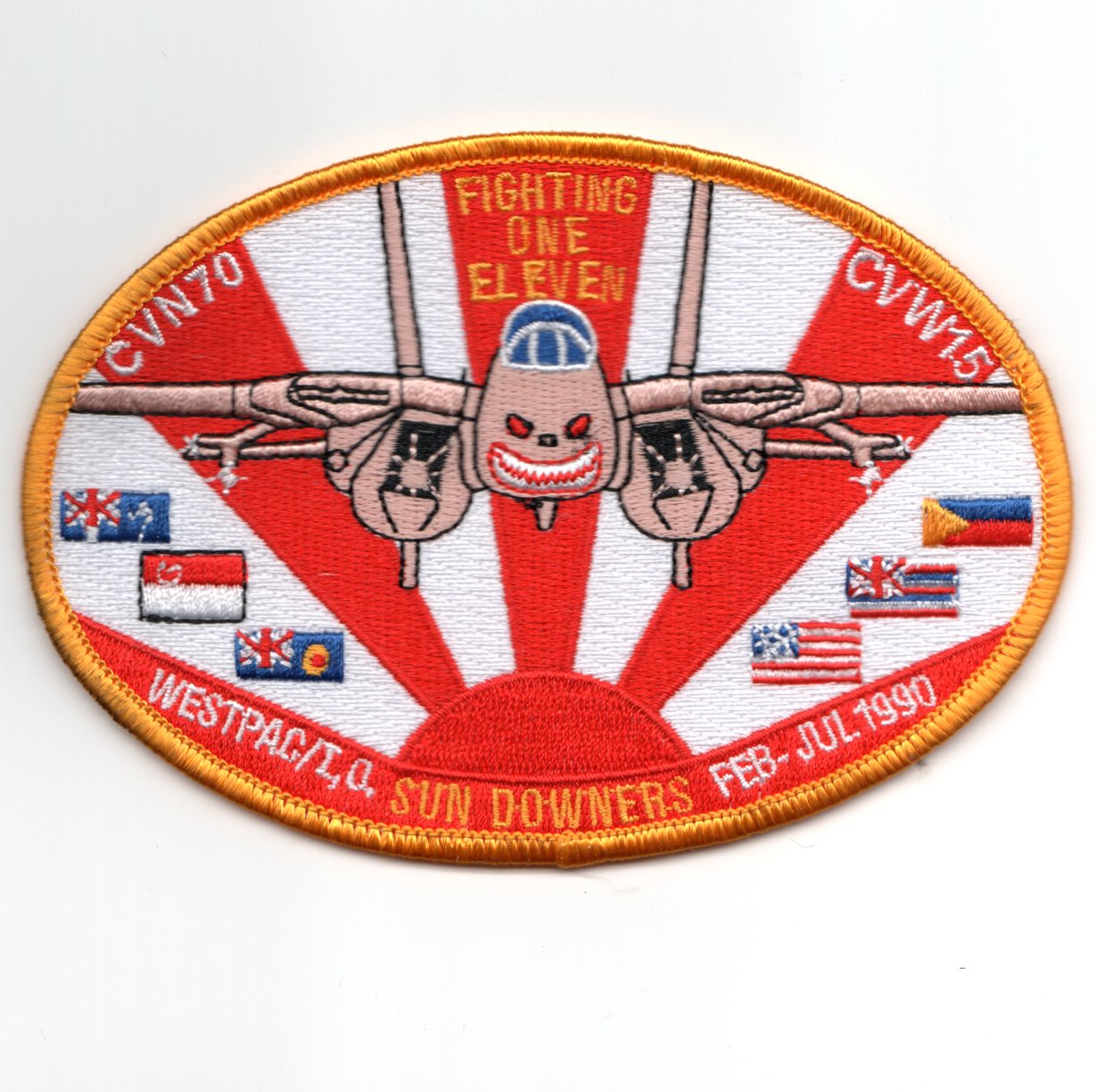 VF-111 1990 WESTPAC/I.O. Cruise (Oval/PINK F-14)