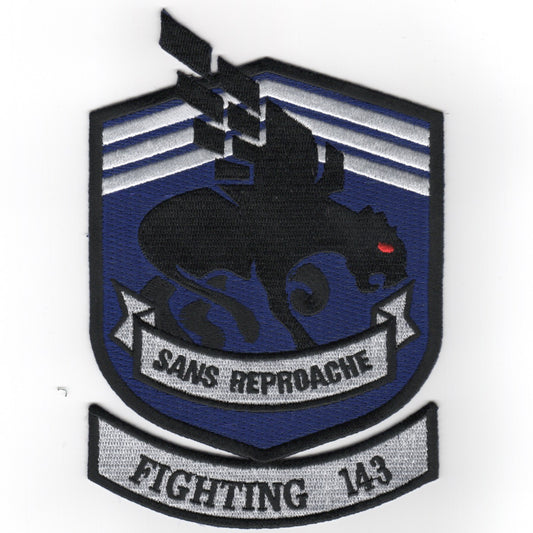 VF-143 Squadron Patch (Large/Red Eyes)