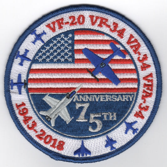 VFA-34 '75th Anniv' (Round)